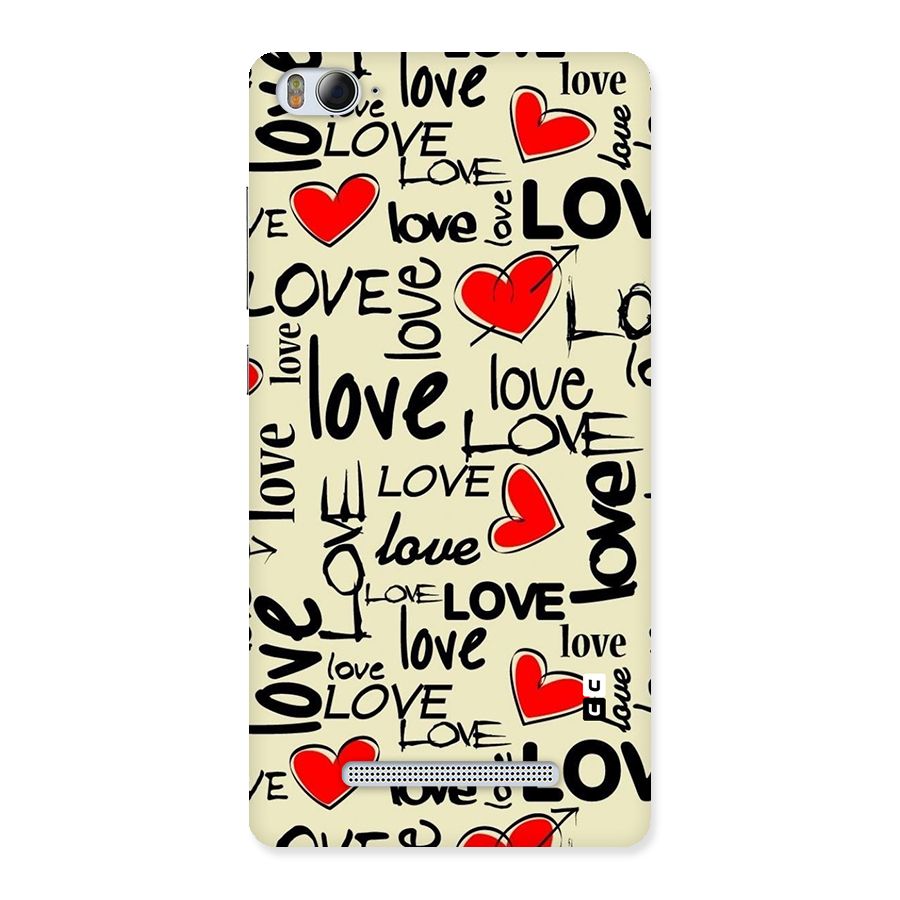 Love Hearts Pattern Back Case for Xiaomi Mi4i