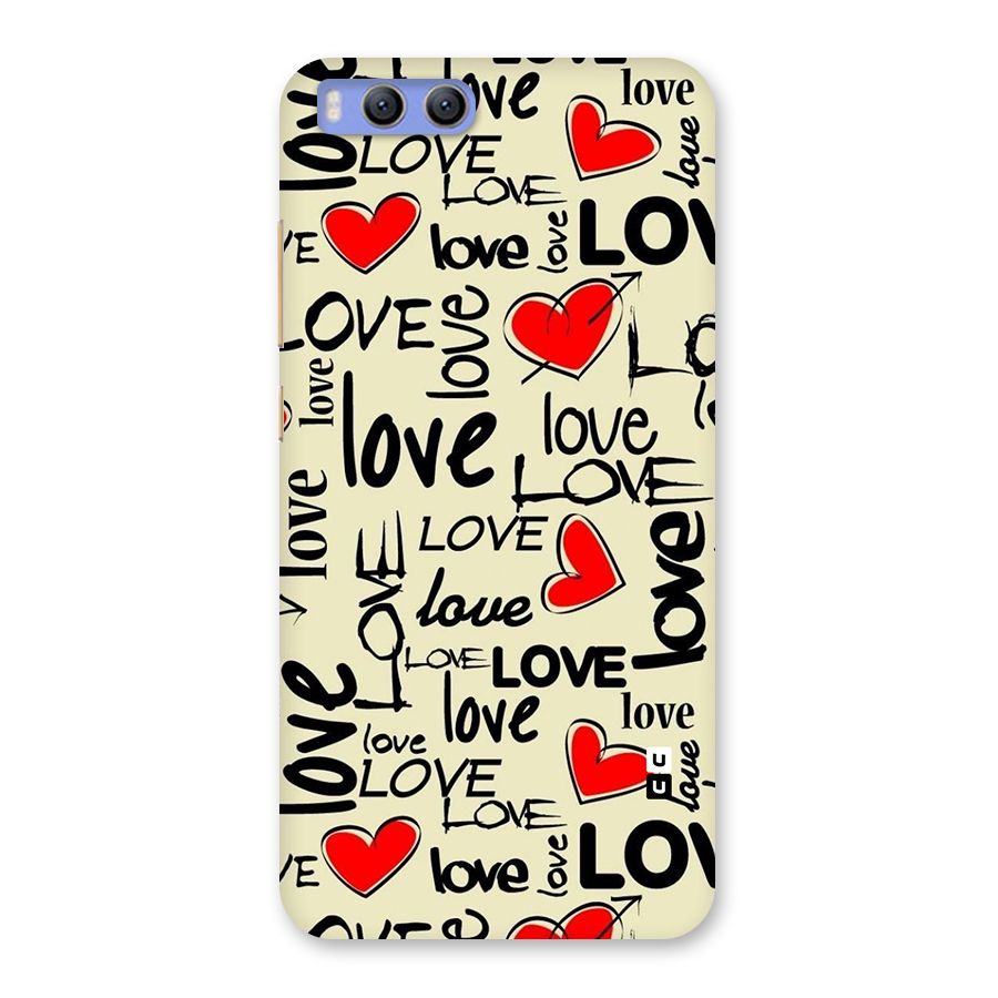 Love Hearts Pattern Back Case for Xiaomi Mi 6