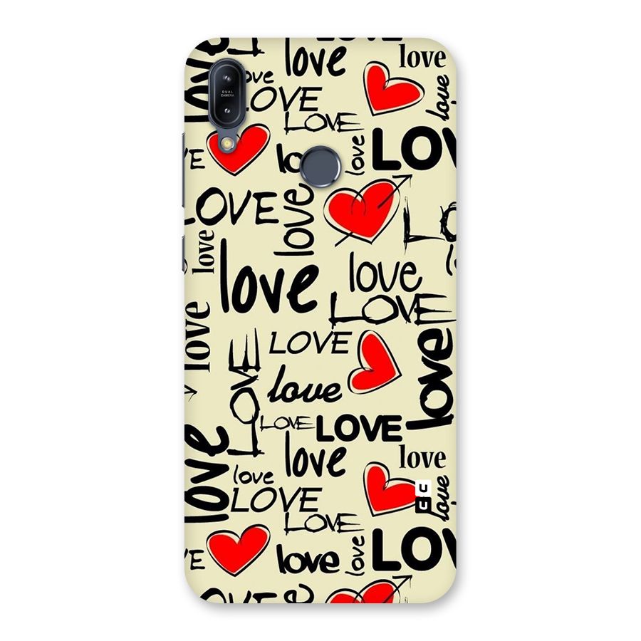 Love Hearts Pattern Back Case for Zenfone Max M2