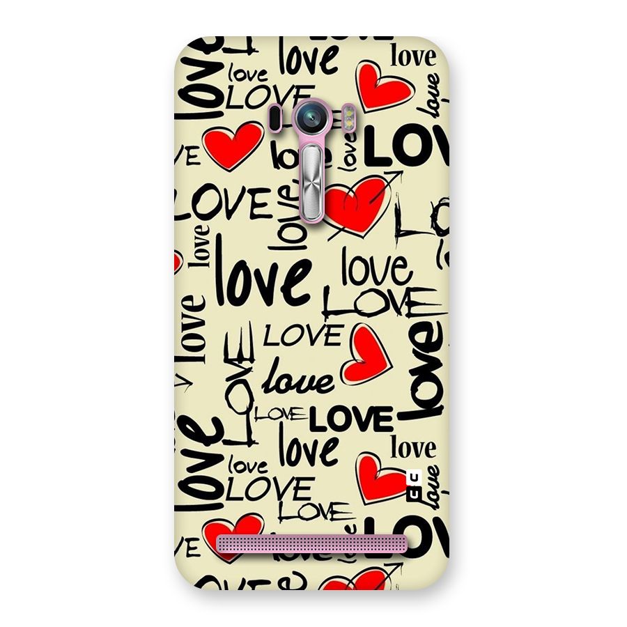Love Hearts Pattern Back Case for Zenfone Selfie