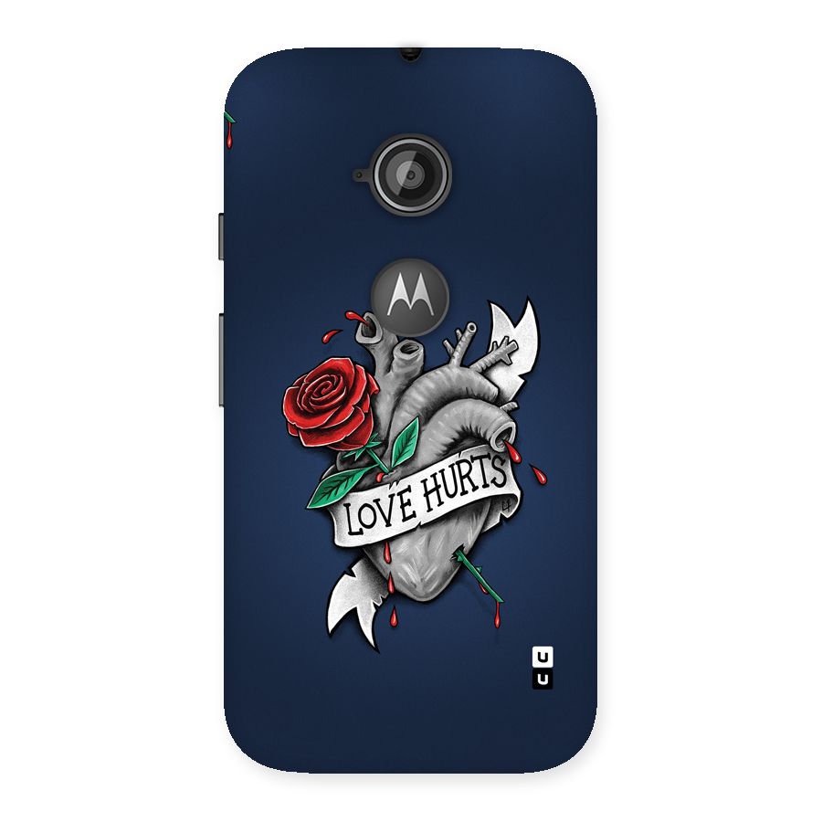 Love Hurts Back Case for Moto E 2nd Gen