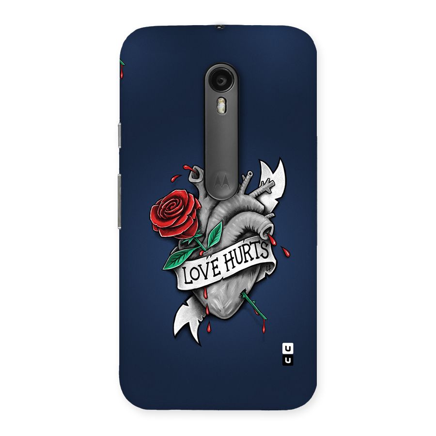 Love Hurts Back Case for Moto G Turbo