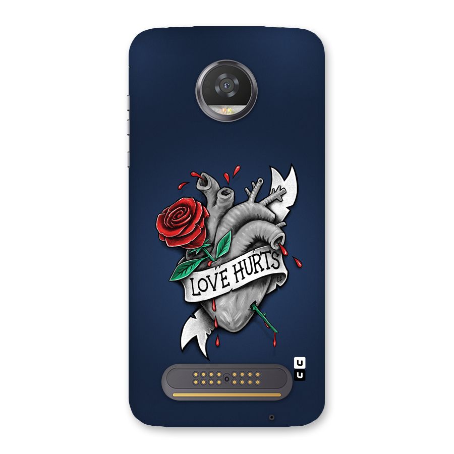 Love Hurts Back Case for Moto Z2 Play