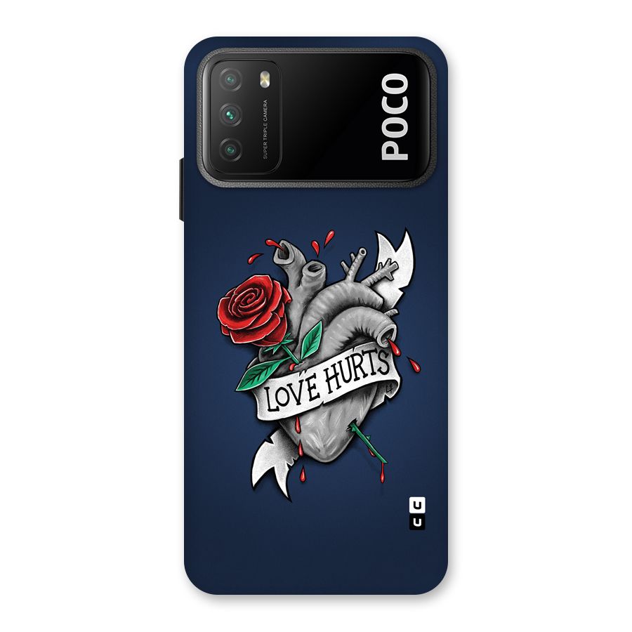 Love Hurts Back Case for Poco M3