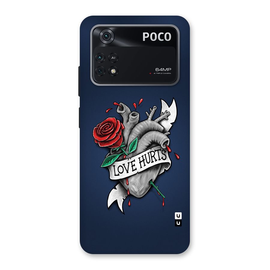 Love Hurts Back Case for Poco M4 Pro 4G