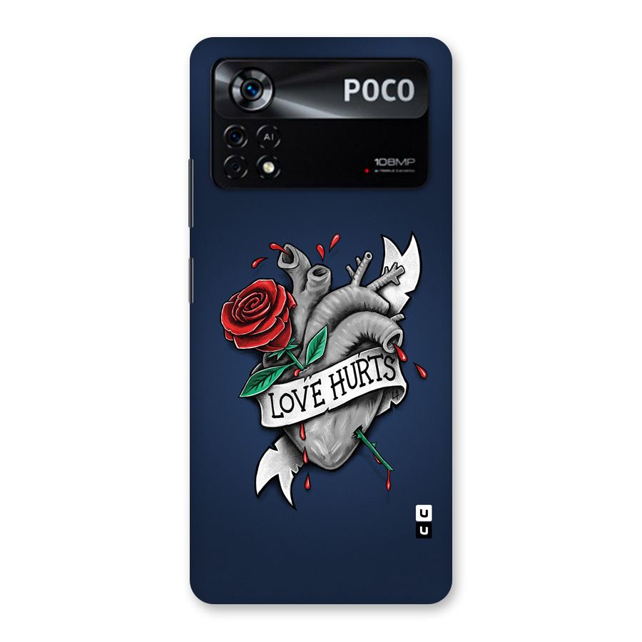 Love Hurts Back Case for Poco X4 Pro 5G