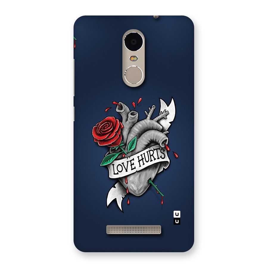 Love Hurts Back Case for Redmi Note 3