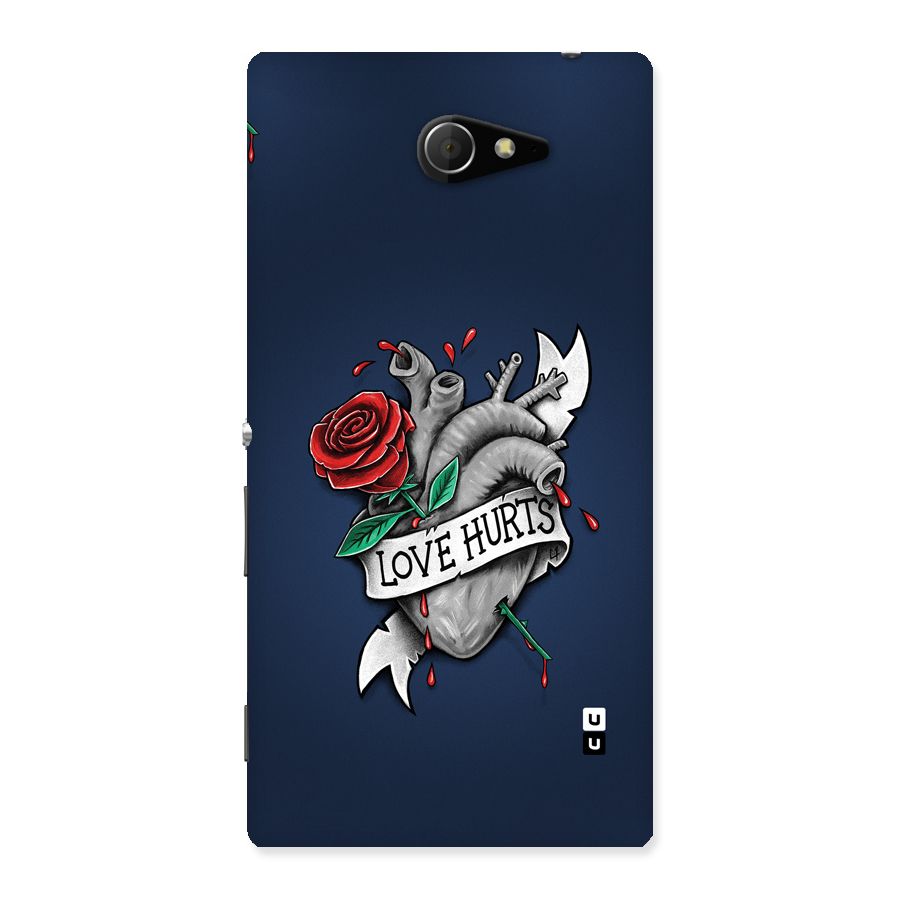 Love Hurts Back Case for Xperia M2