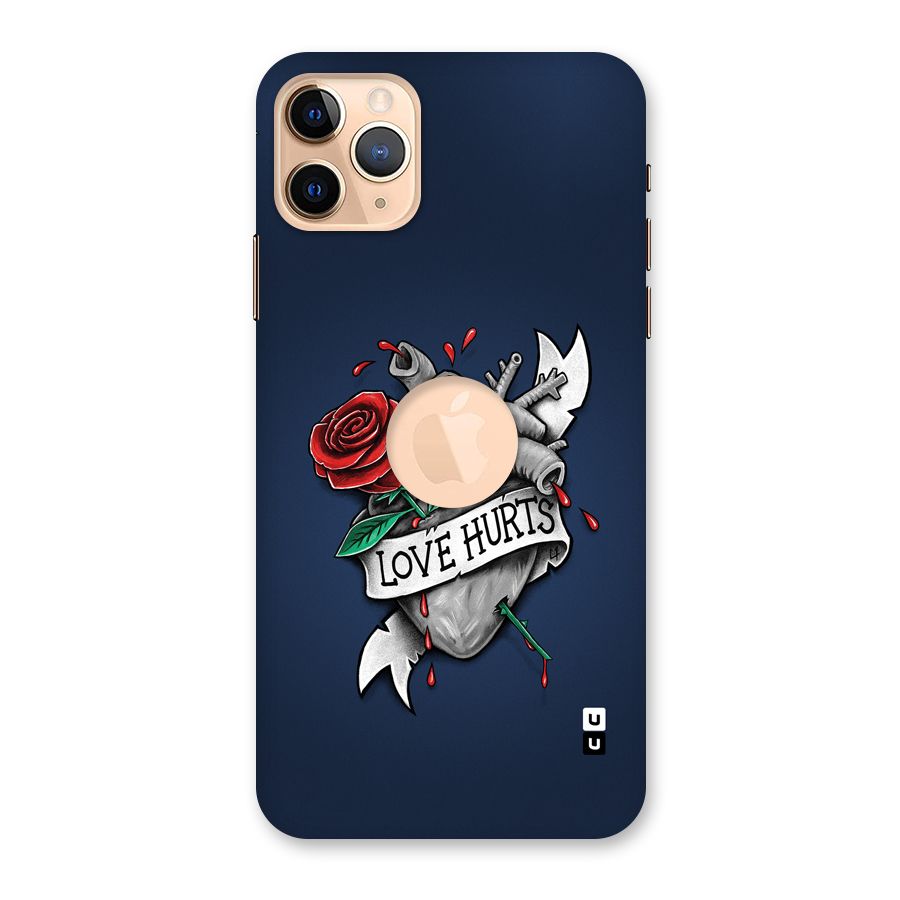 Love Hurts Back Case for iPhone 11 Pro Max Logo Cut