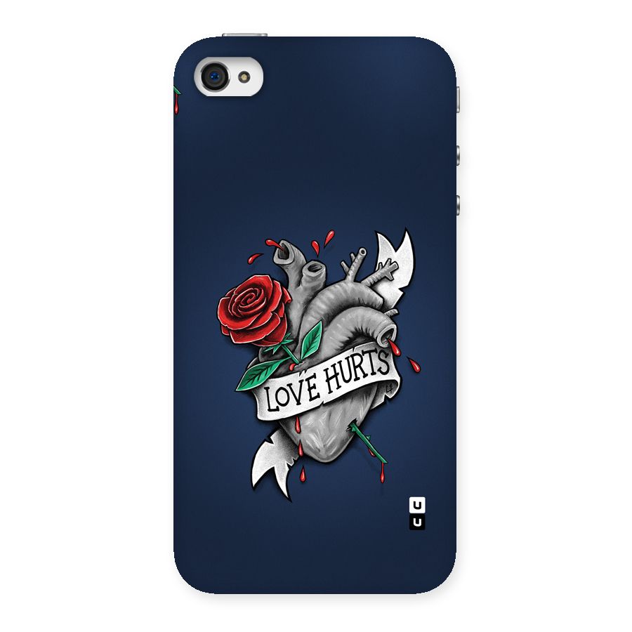 Love Hurts Back Case for iPhone 4 4s