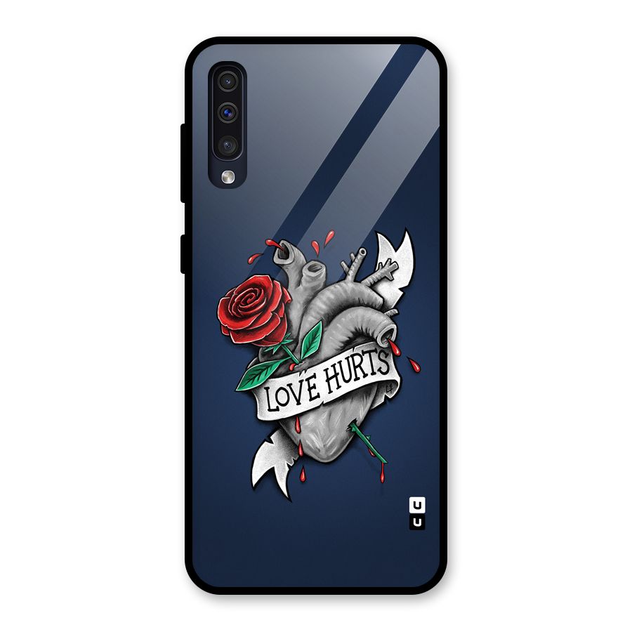 Love Hurts Glass Back Case for Galaxy A30s