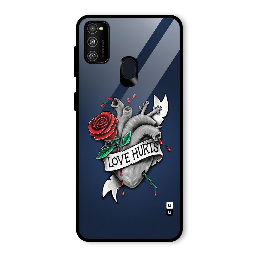 Love Hurts Glass Back Case for Galaxy M30s