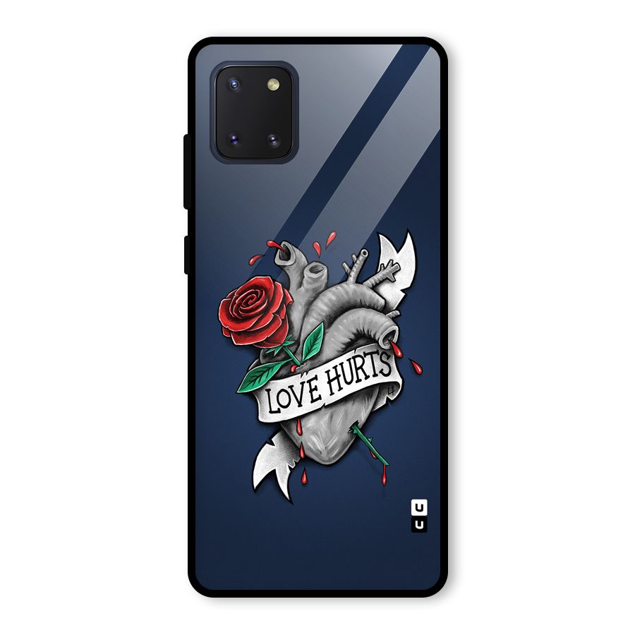 Love Hurts Glass Back Case for Galaxy Note 10 Lite