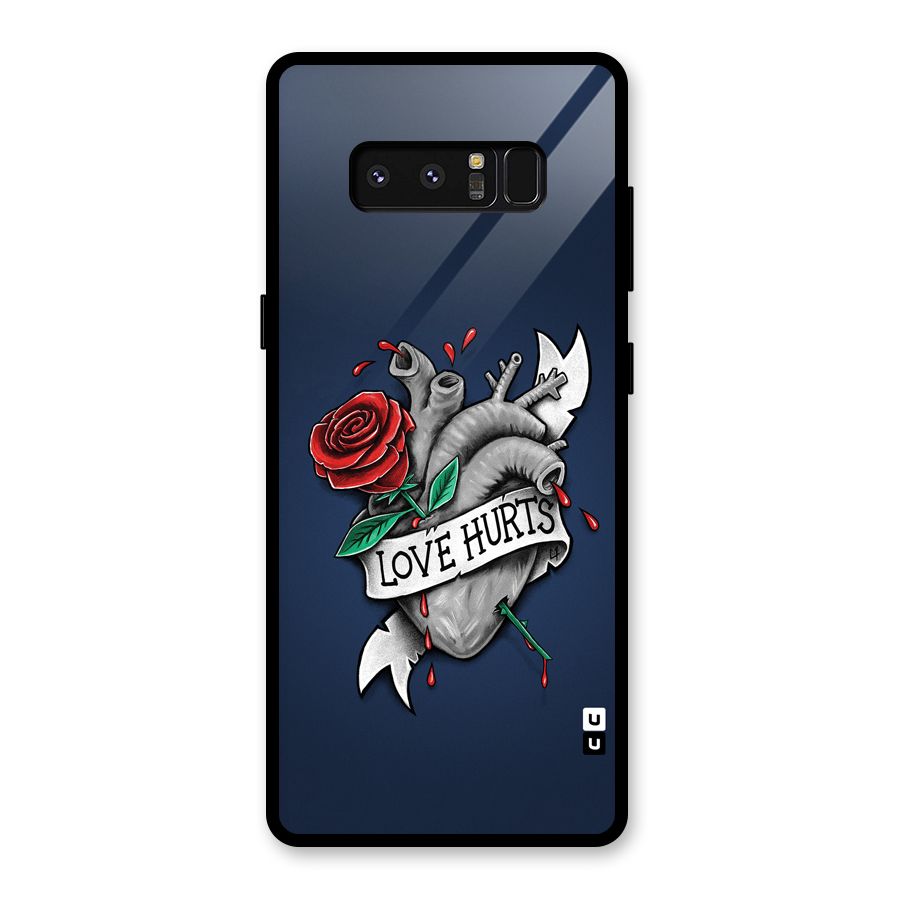 Love Hurts Glass Back Case for Galaxy Note 8