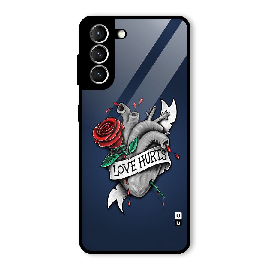 Love Hurts Glass Back Case for Galaxy S21 5G