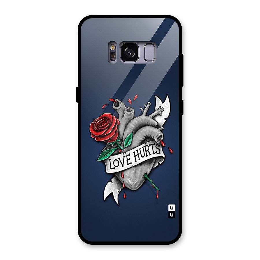 Love Hurts Glass Back Case for Galaxy S8