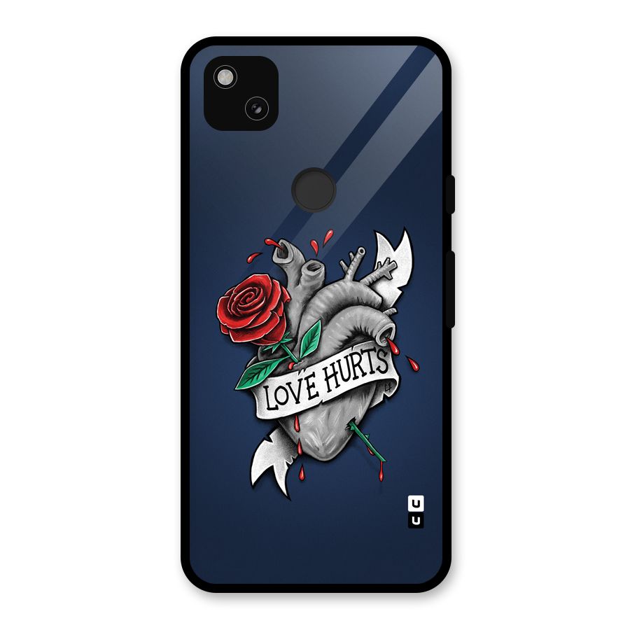 Love Hurts Glass Back Case for Google Pixel 4a