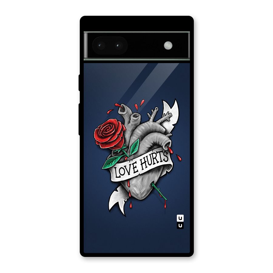 Love Hurts Glass Back Case for Google Pixel 6a