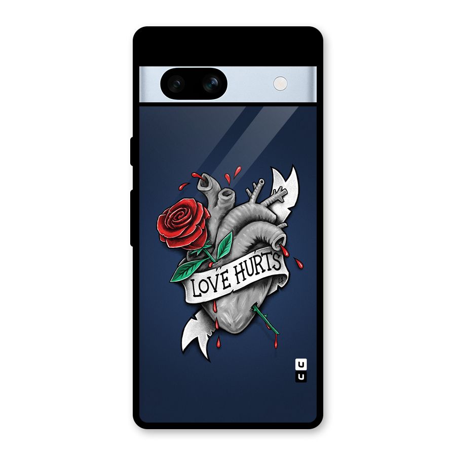 Love Hurts Glass Back Case for Google Pixel 7a
