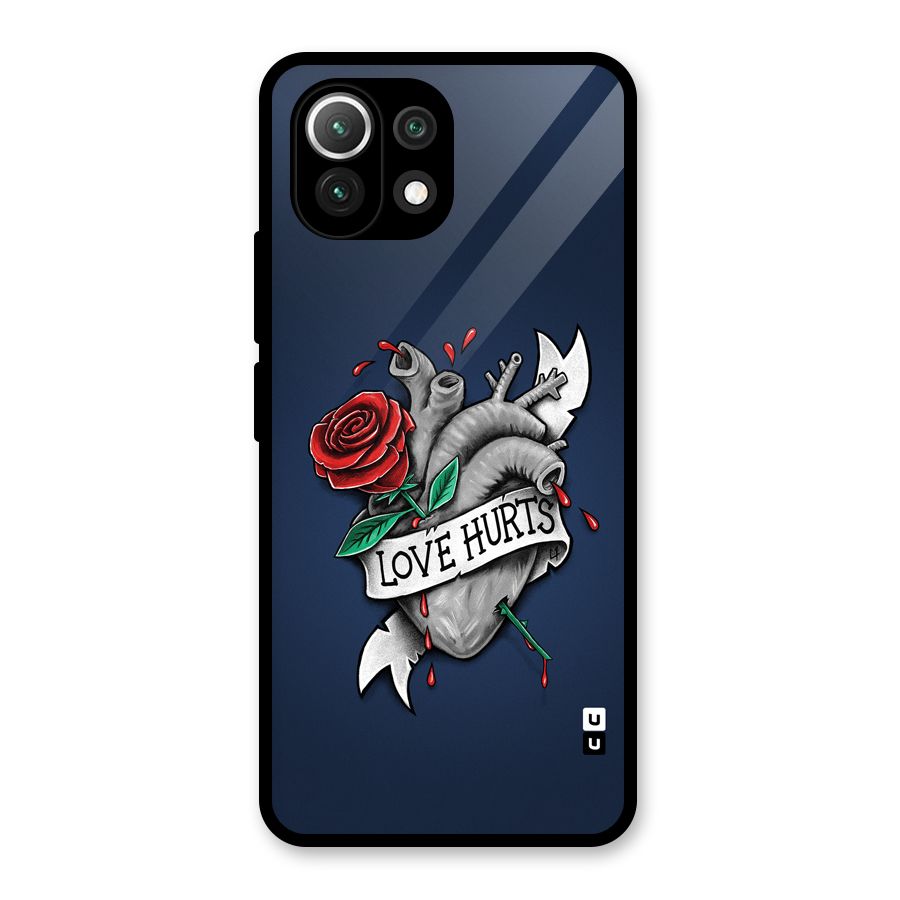 Love Hurts Glass Back Case for Mi 11 Lite