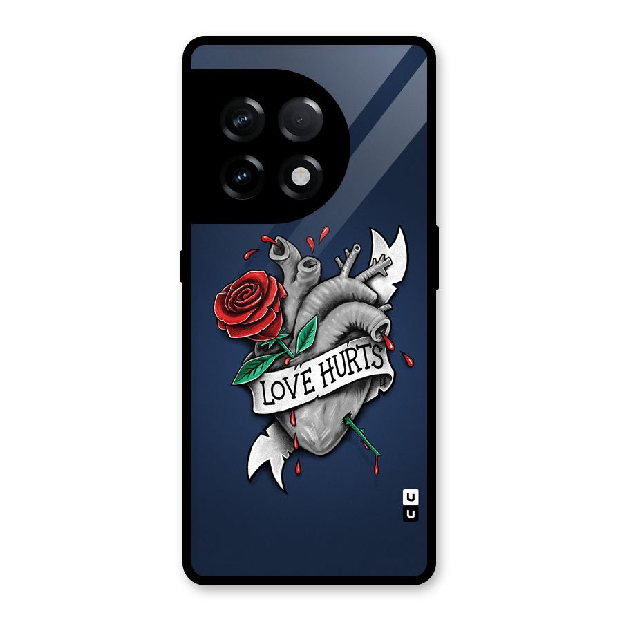 Love Hurts Glass Back Case for OnePlus 11R