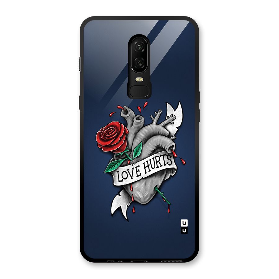 Love Hurts Glass Back Case for OnePlus 6