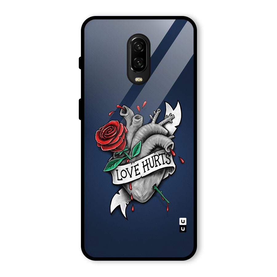 Love Hurts Glass Back Case for OnePlus 6T