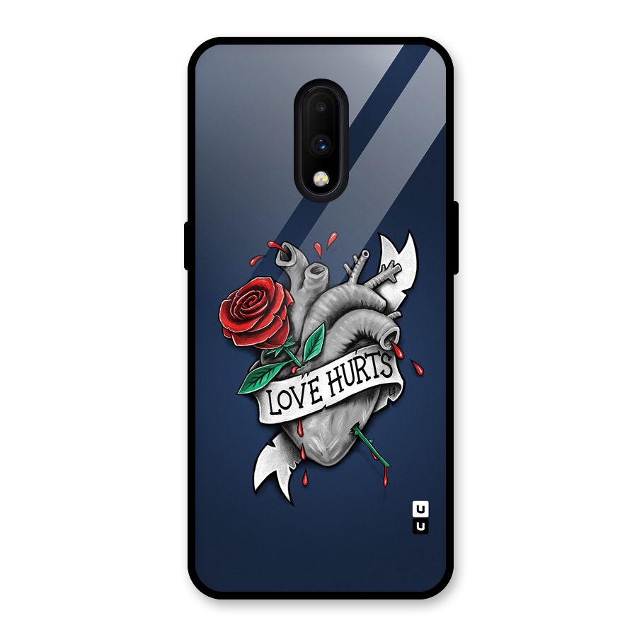 Love Hurts Glass Back Case for OnePlus 7