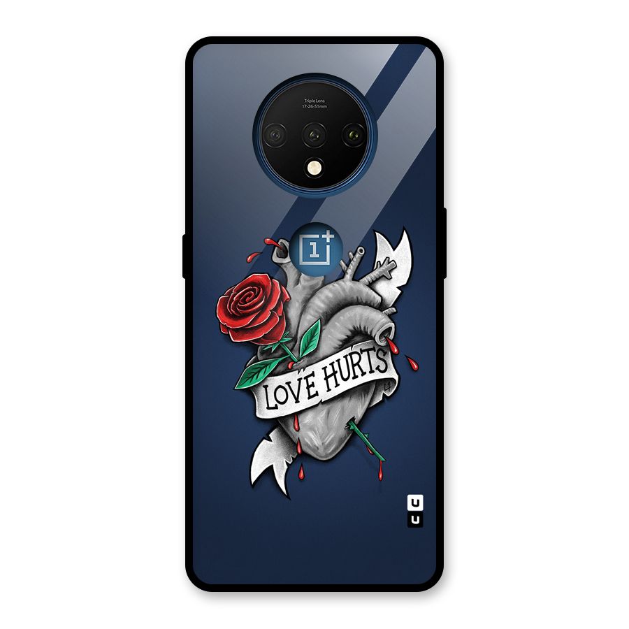 Love Hurts Glass Back Case for OnePlus 7T