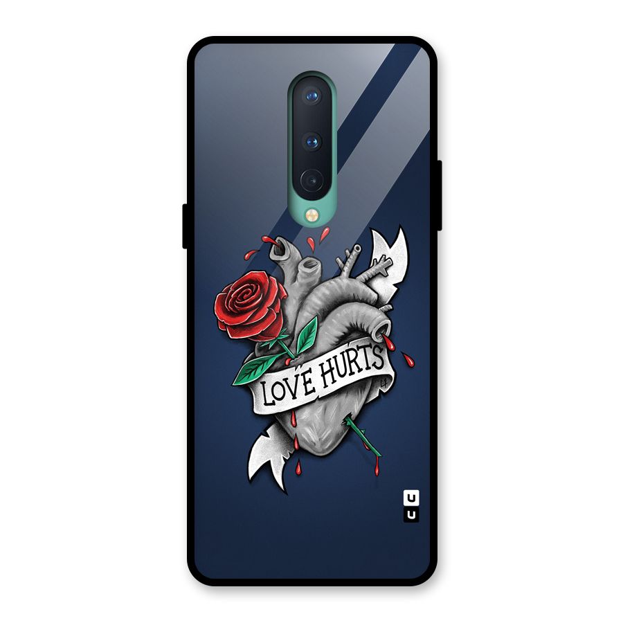Love Hurts Glass Back Case for OnePlus 8