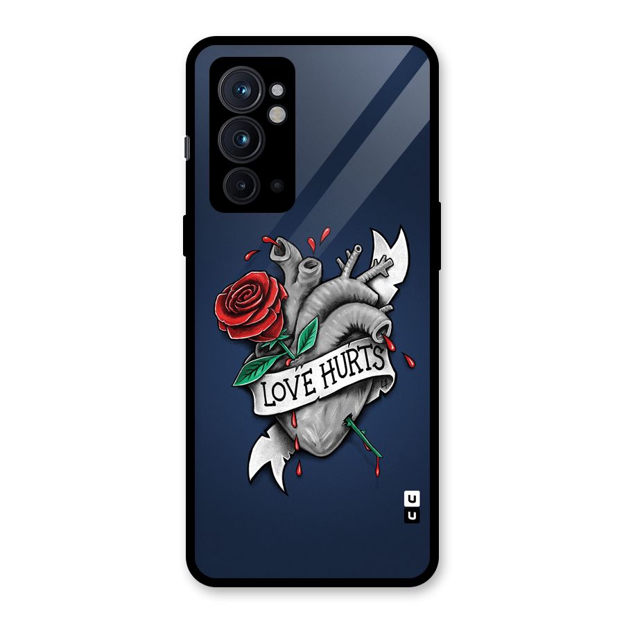 Love Hurts Glass Back Case for OnePlus 9RT 5G