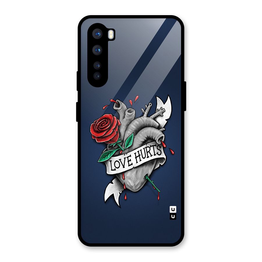 Love Hurts Glass Back Case for OnePlus Nord