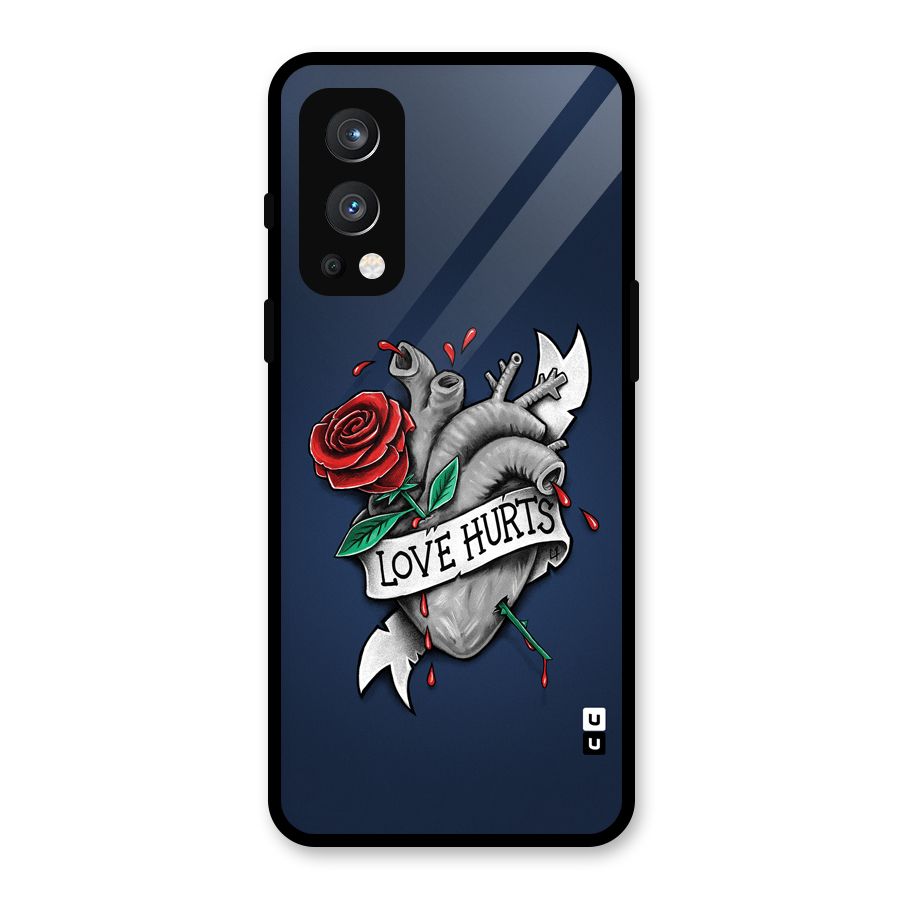 Love Hurts Glass Back Case for OnePlus Nord 2 5G