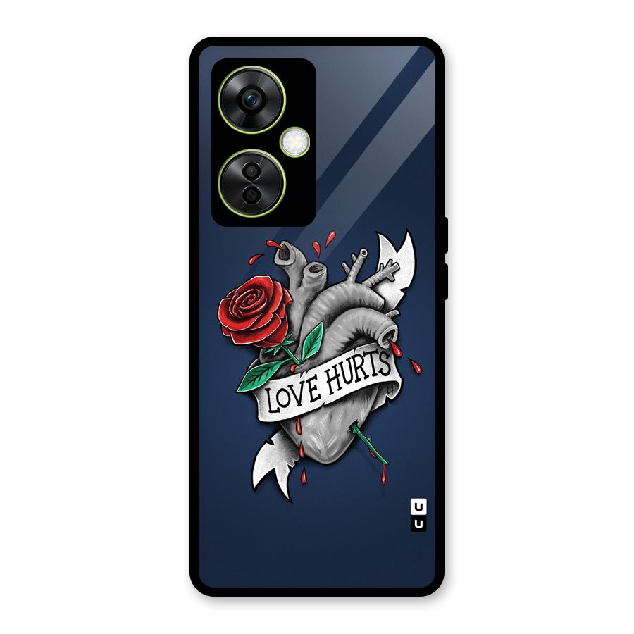 Love Hurts Glass Back Case for OnePlus Nord CE 3 Lite