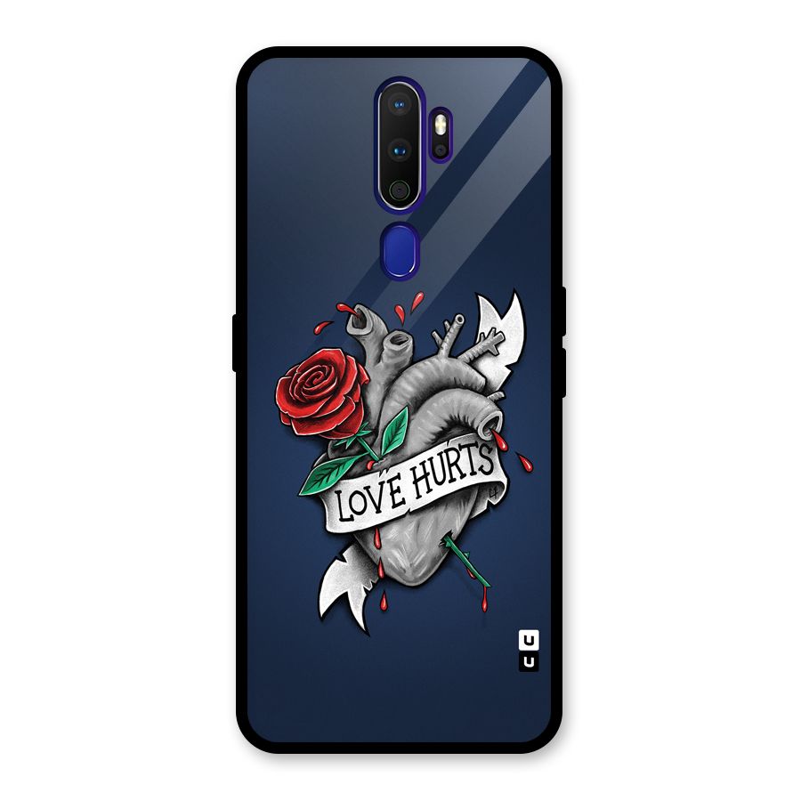 Love Hurts Glass Back Case for Oppo A9 (2020)