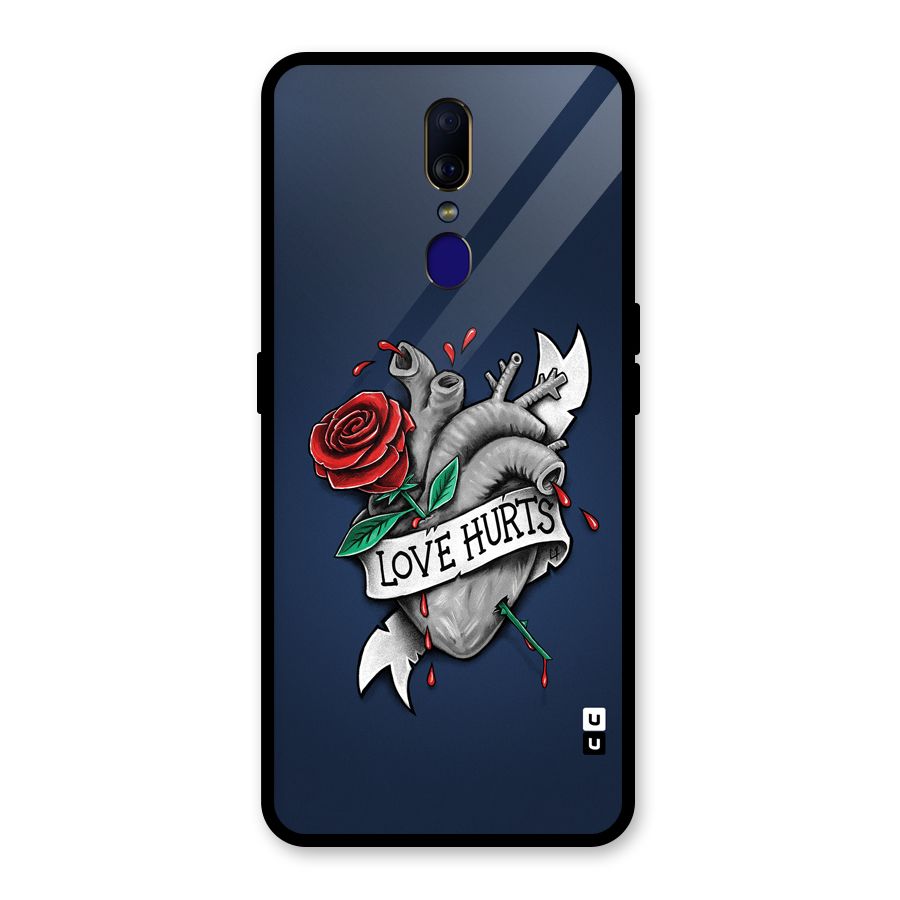 Love Hurts Glass Back Case for Oppo F11