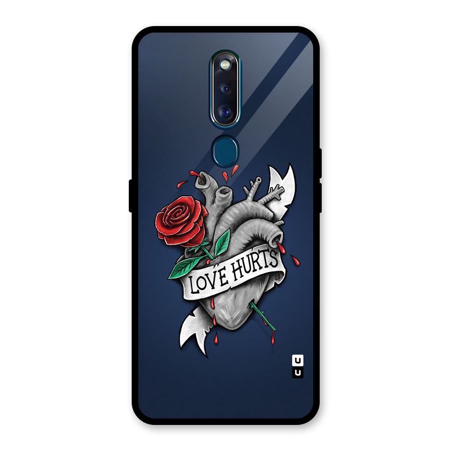 Love Hurts Glass Back Case for Oppo F11 Pro