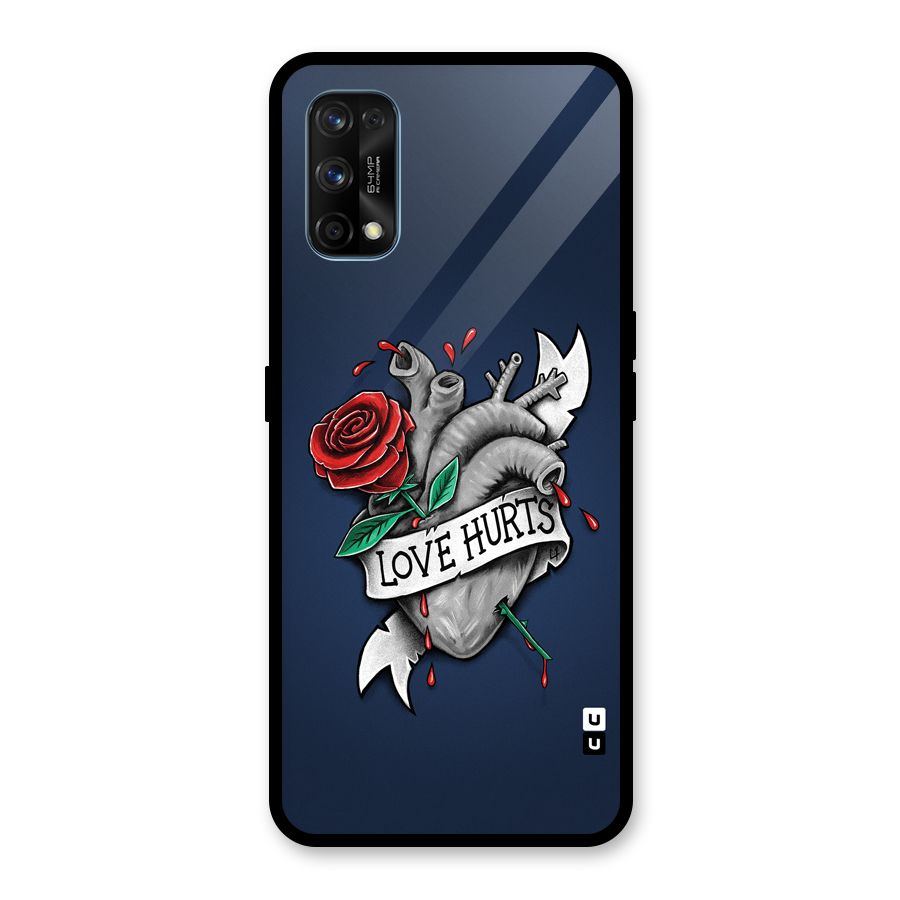 Love Hurts Glass Back Case for Realme 7 Pro