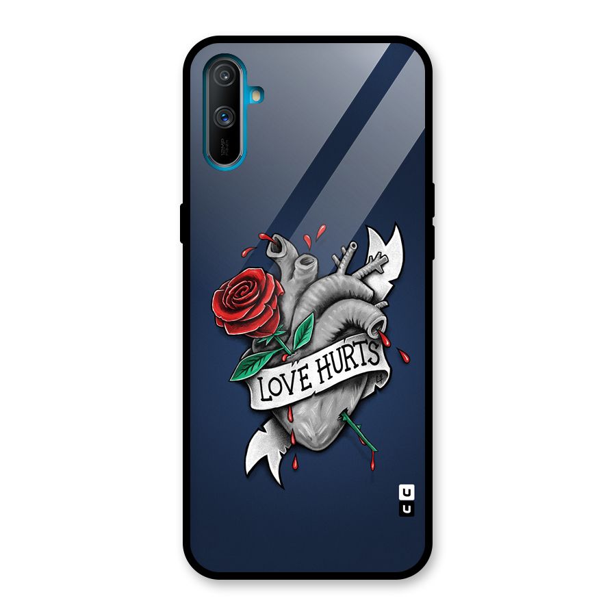 Love Hurts Glass Back Case for Realme C3