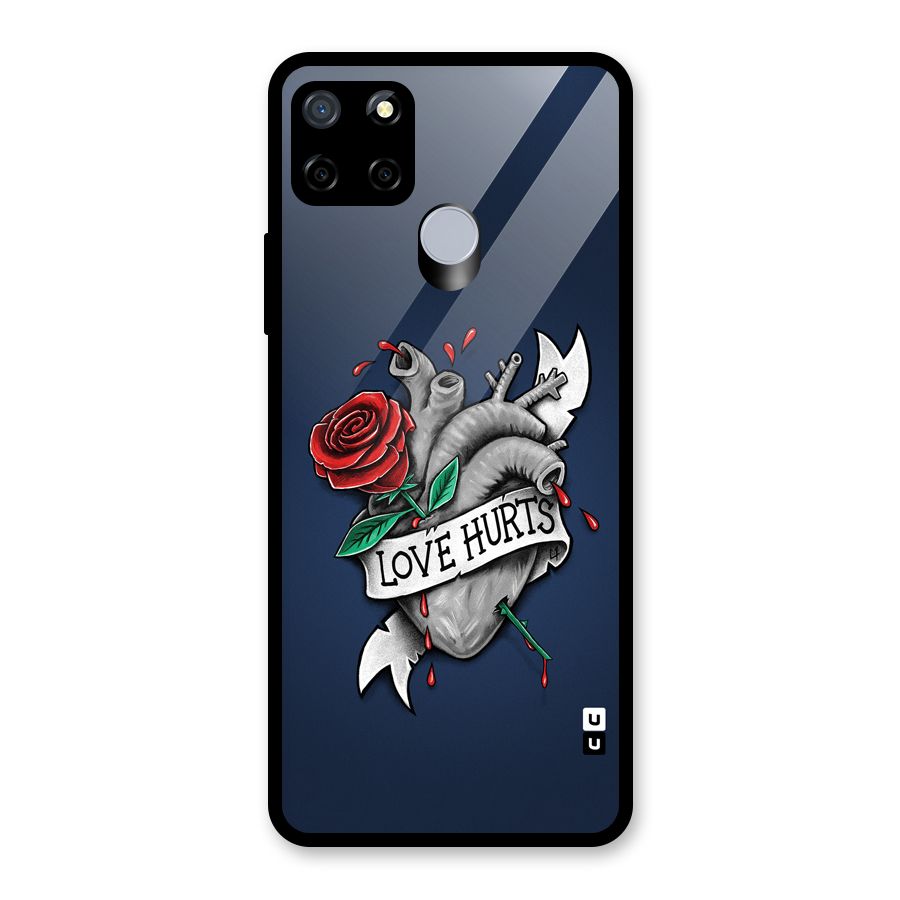 Love Hurts Glass Back Case for Realme Narzo 20
