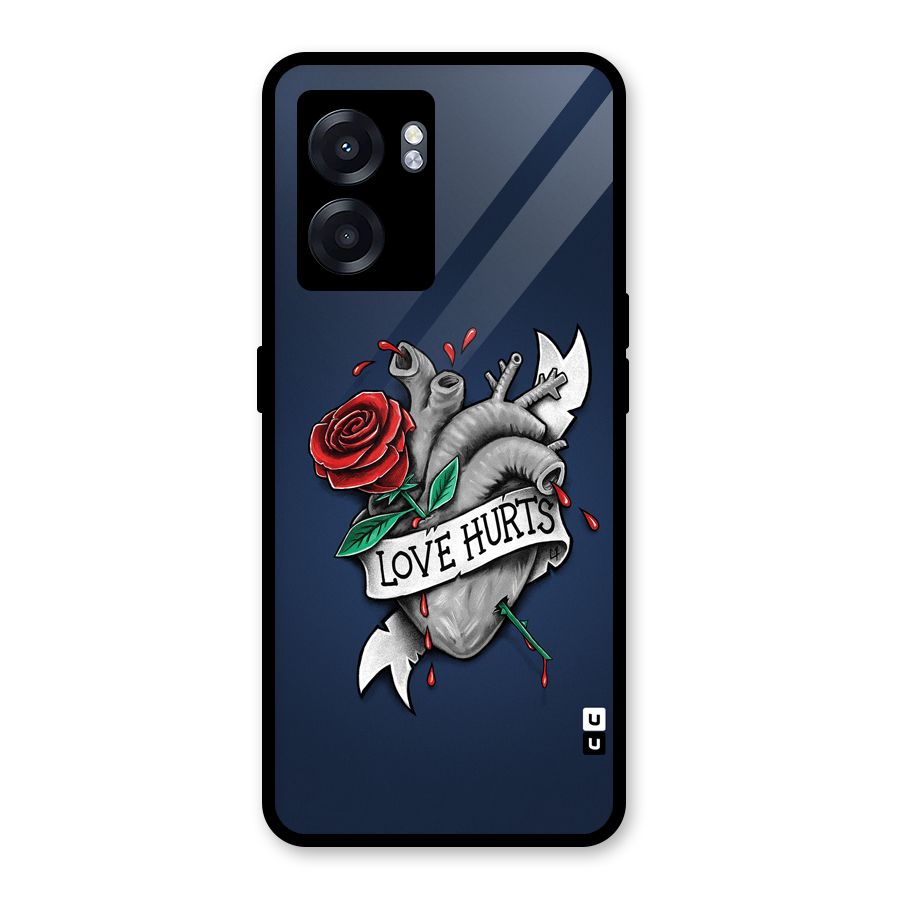 Love Hurts Glass Back Case for Realme Narzo 50 5G