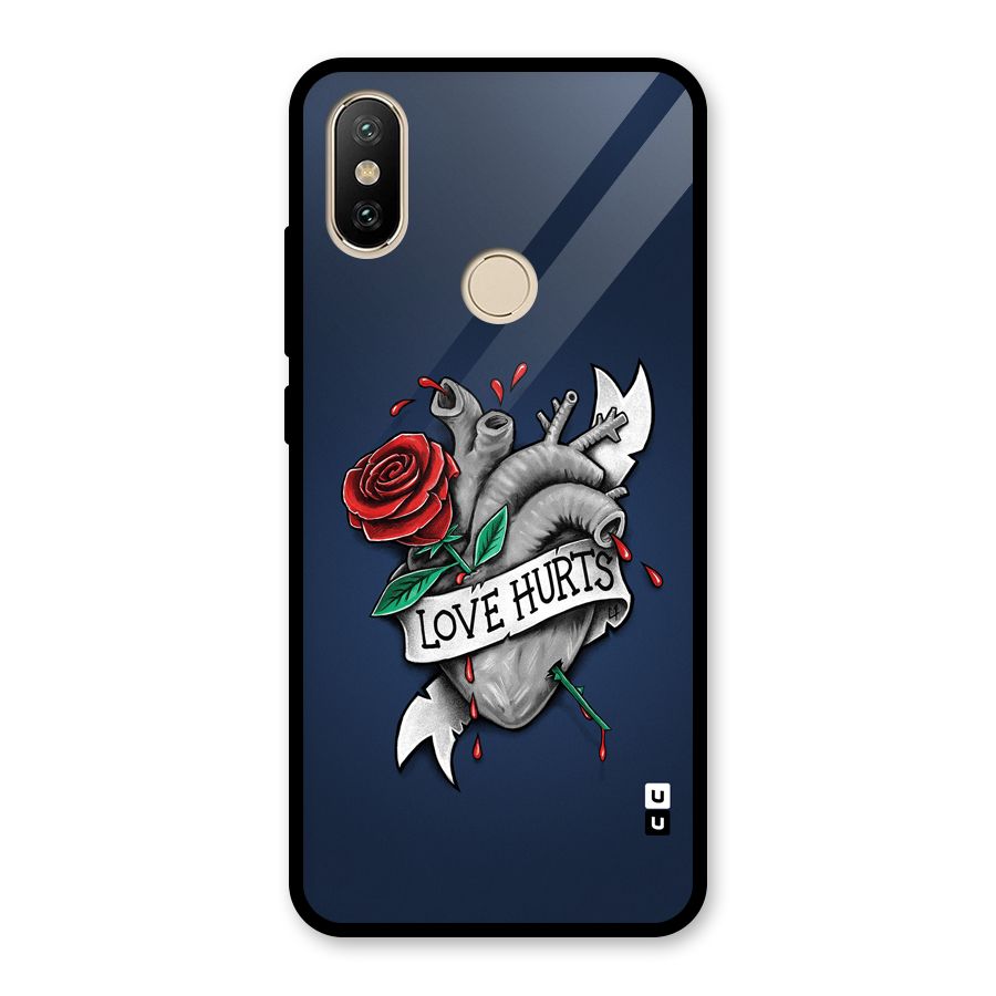 Love Hurts Glass Back Case for Redmi A2