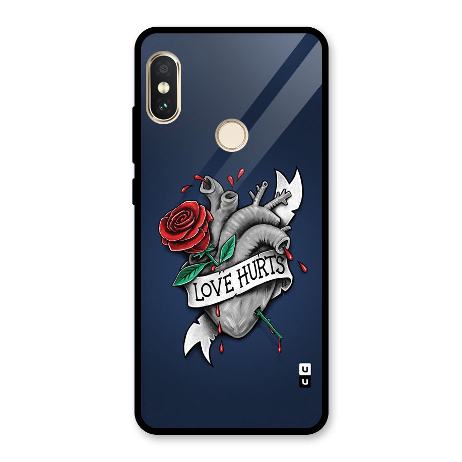 Love Hurts Glass Back Case for Redmi Note 5 Pro