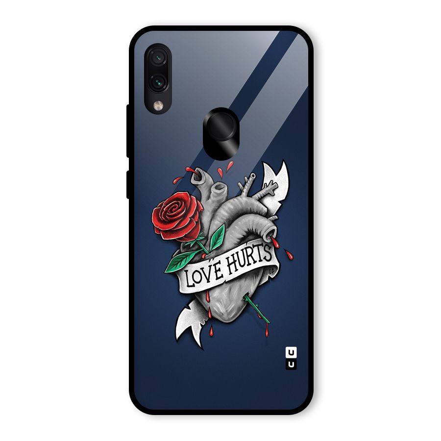 Love Hurts Glass Back Case for Redmi Note 7 Pro