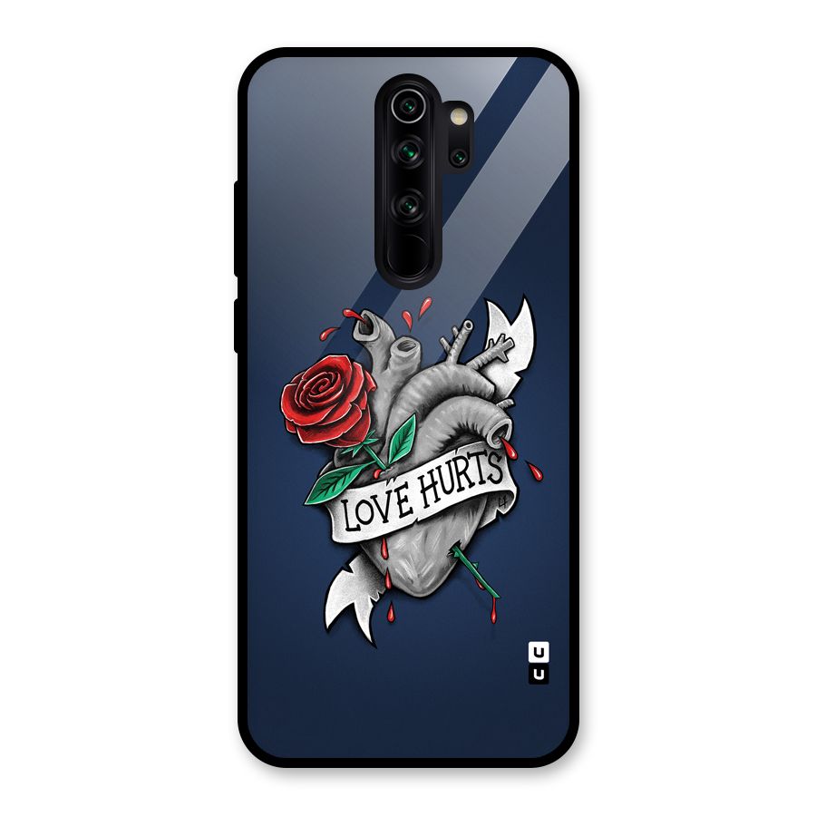 Love Hurts Glass Back Case for Redmi Note 8 Pro