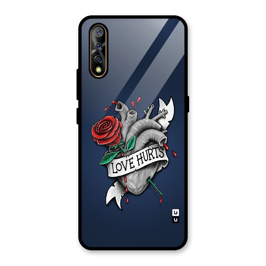 Love Hurts Glass Back Case for Vivo S1