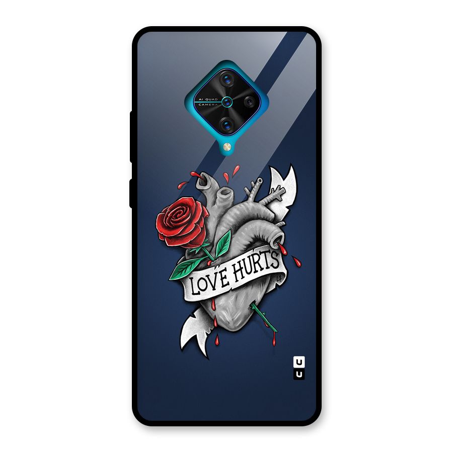 Love Hurts Glass Back Case for Vivo S1 Pro
