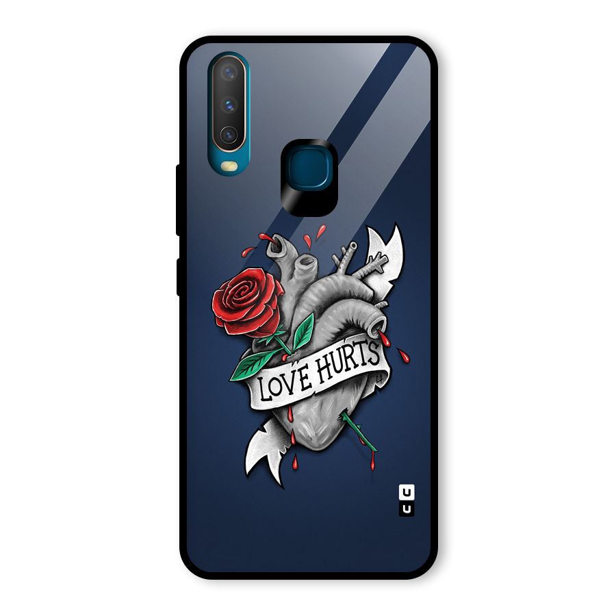 Love Hurts Glass Back Case for Vivo U10