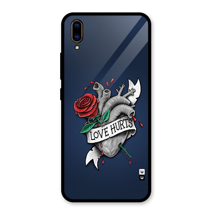 Love Hurts Glass Back Case for Vivo V11 Pro