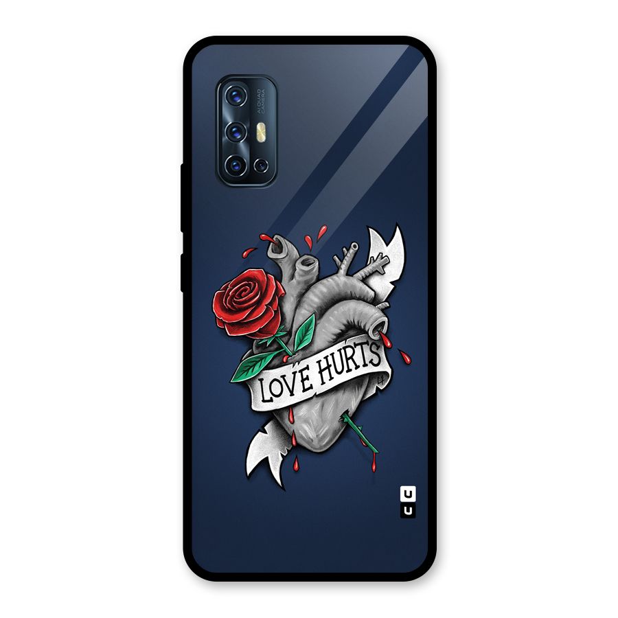 Love Hurts Glass Back Case for Vivo V17